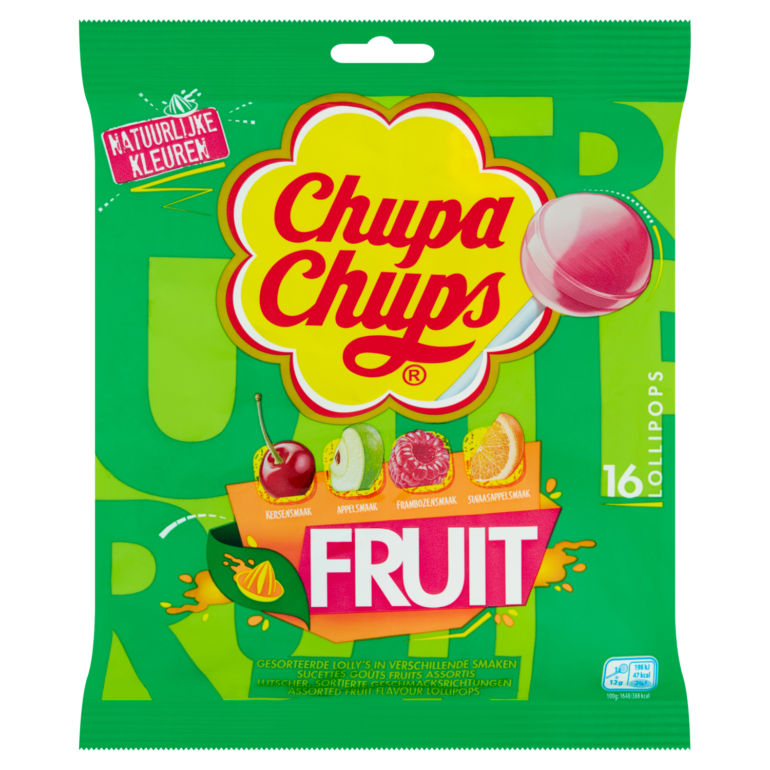 Chupa Chups Fruit 16 stuks 