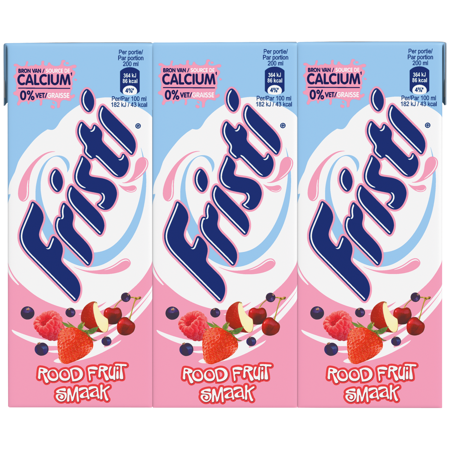 Fristi Drinkyoghurt rood fruit