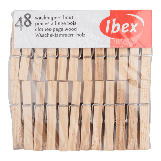 Foto van Sorbo Wasknijpers hout op witte achtergrond