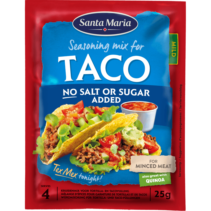 Santa Maria Kruidenmix taco no salt or sugar
