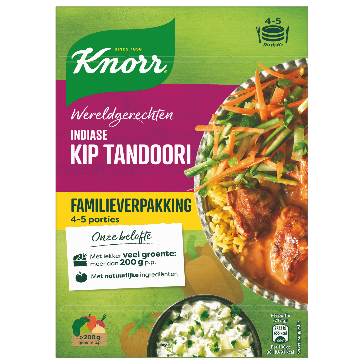 Knorr Wereldgerechten Tandoori XXL Indiase Kip