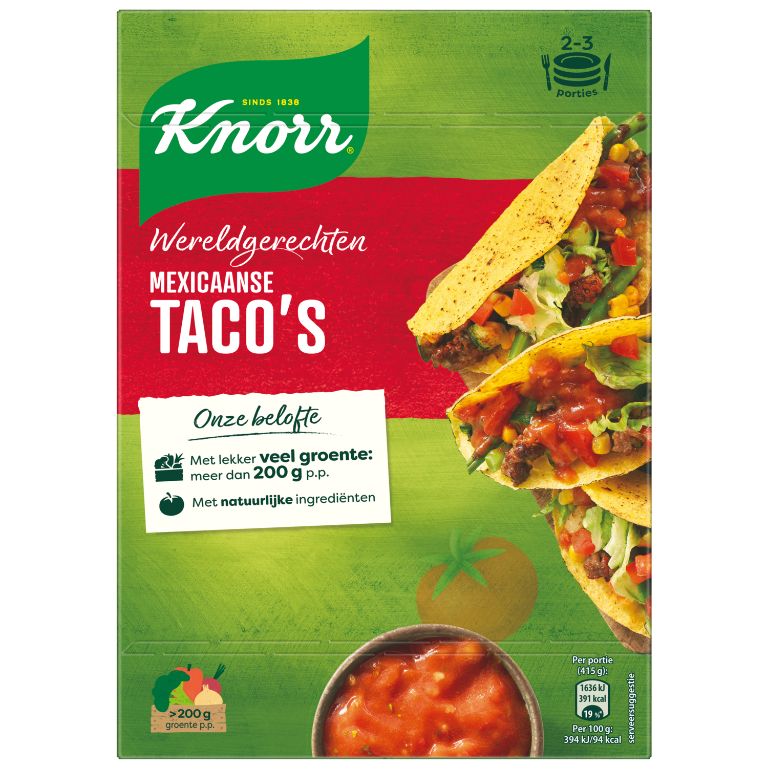 Knorr Wereldgerecht mexiaanse tacos