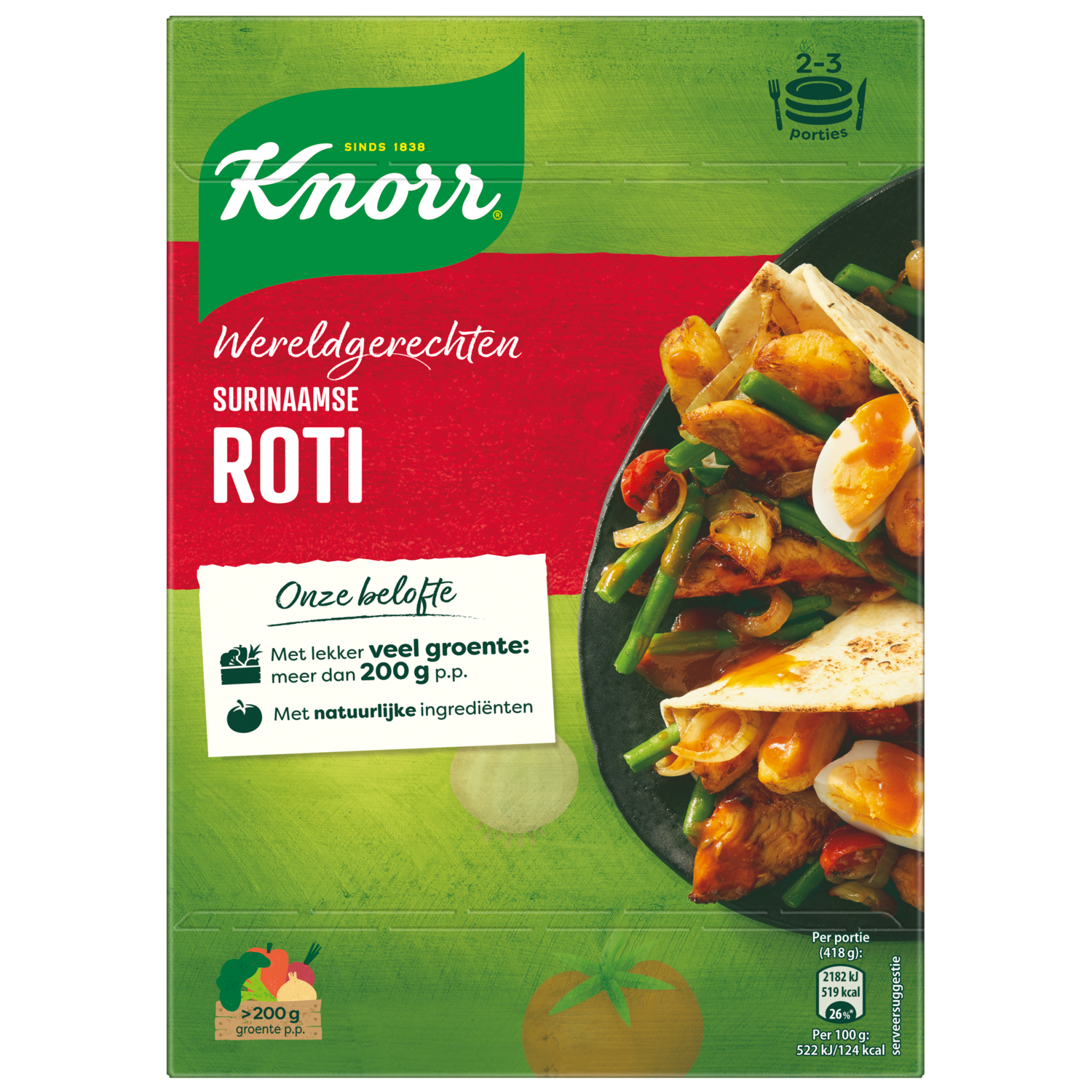 Knorr Wereldgerechten Maaltijdpakket Surinaamse Roti 230 g
