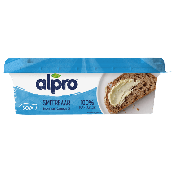 Foto van Alpro Lekker gezond smeren soya op witte achtergrond