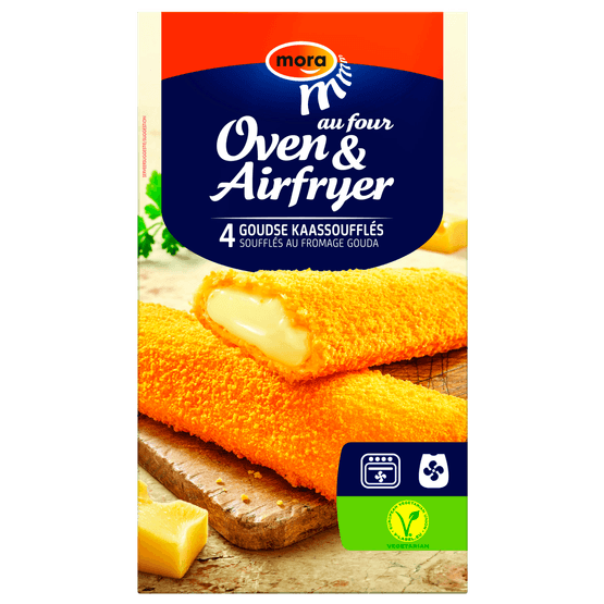 Foto van Mora Goudse oven & airfryer kaassoufle op witte achtergrond