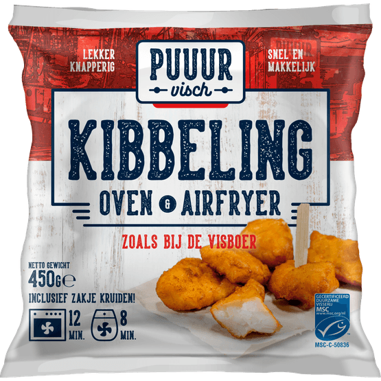 Foto van Puuur Kibbeling oven & airfryer op witte achtergrond