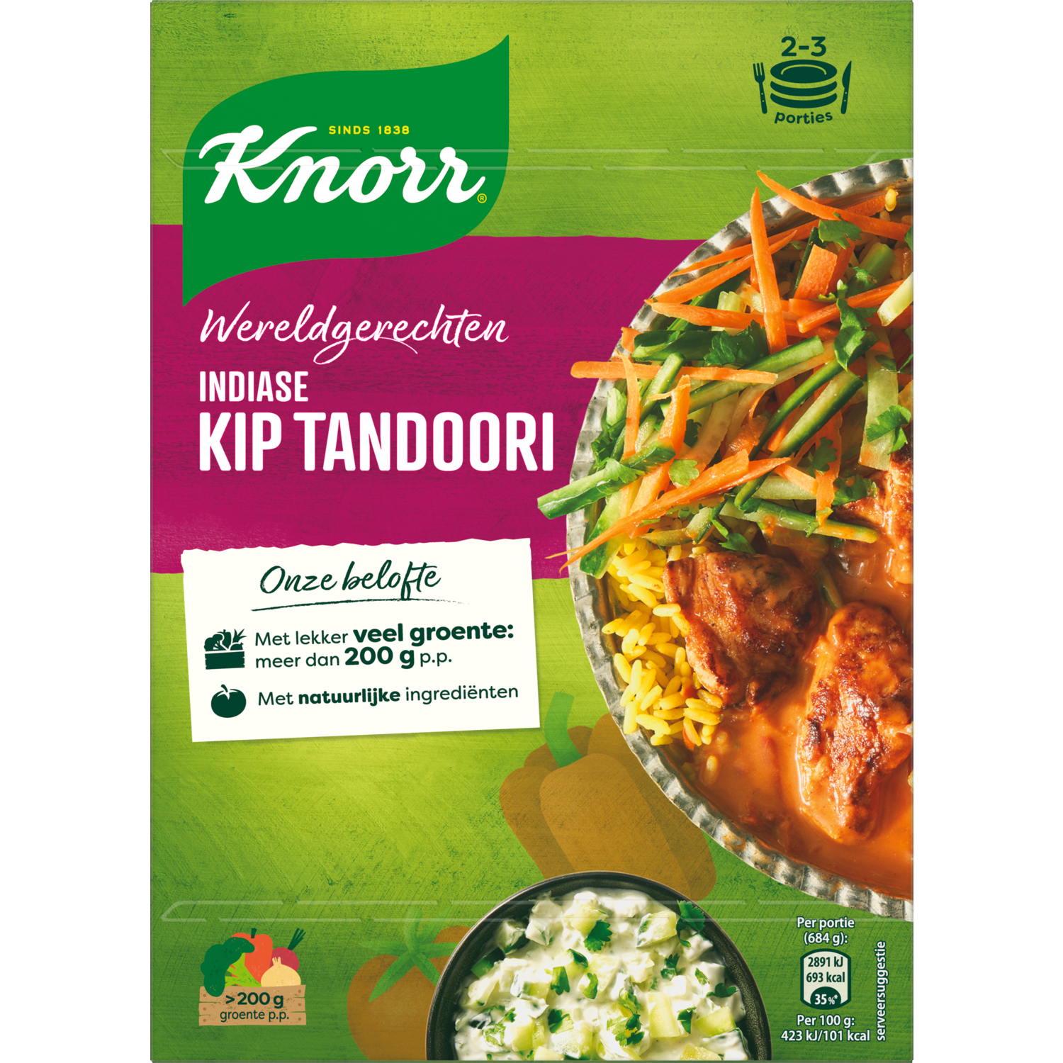 Knorr Wereldgerechten Kip Tandoori Indiase 303 g