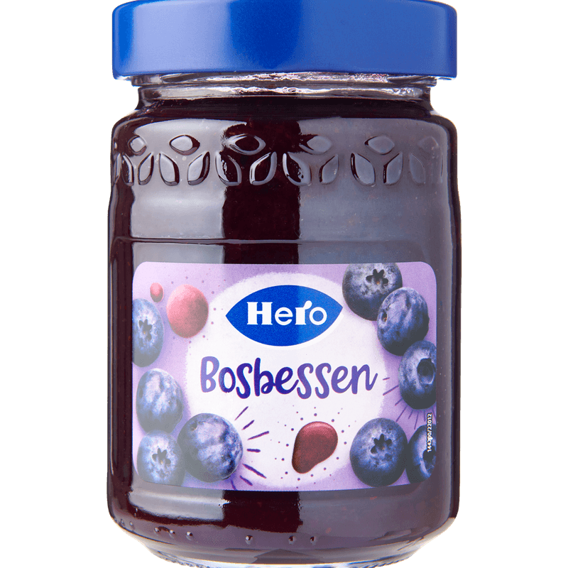 Hero Fruitspread Bosbessen 350 g