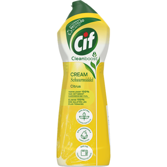 Foto van Cif Schuurmiddel cream citroen op witte achtergrond