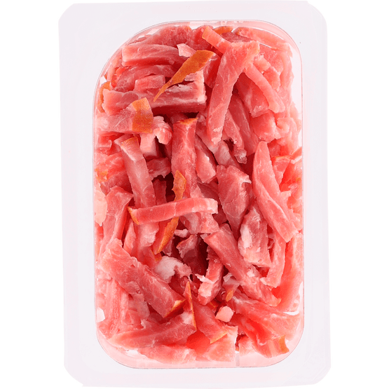 Foto van 1 de Beste Bacon reepjes gerookt op witte achtergrond