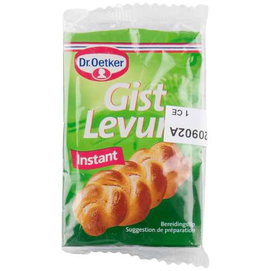 Foto van Dr. Oetker Gist op witte achtergrond