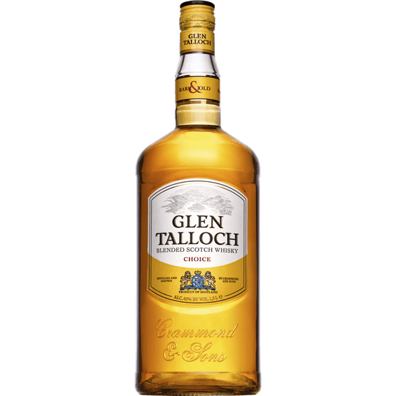 Foto van Glen Talloch Whisky op witte achtergrond