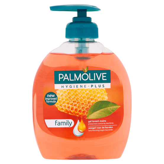 Foto van Palmolive Vloeibare zeep hygiëne plus op witte achtergrond