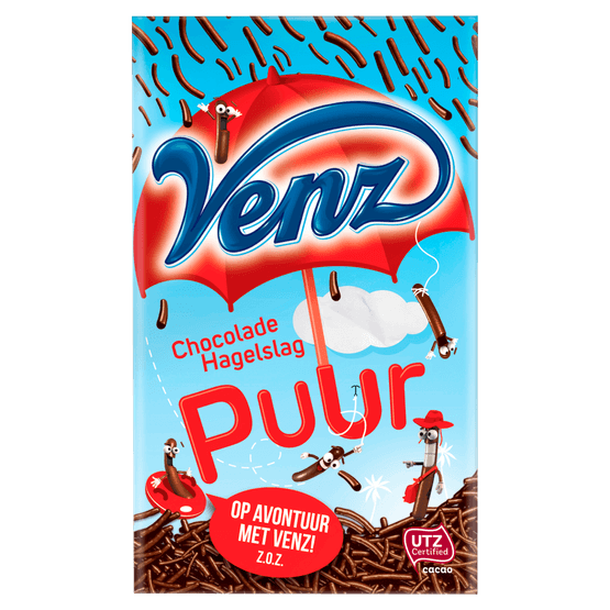 Foto van Venz Hagelslag puur op witte achtergrond