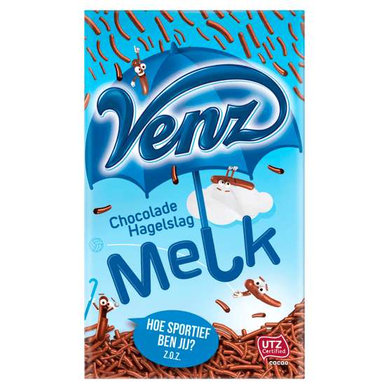 Foto van Venz Hagelslag melk op witte achtergrond