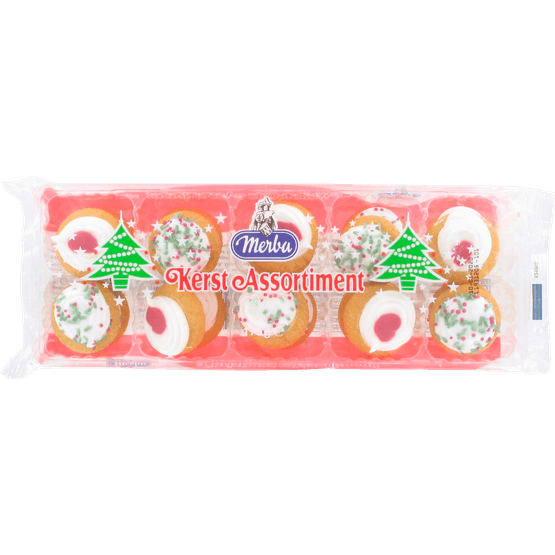 Foto van Merba Kerstassortiment op witte achtergrond