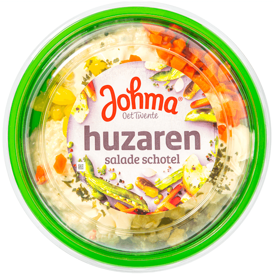 Foto van Johma Huzaren salade schotel op witte achtergrond
