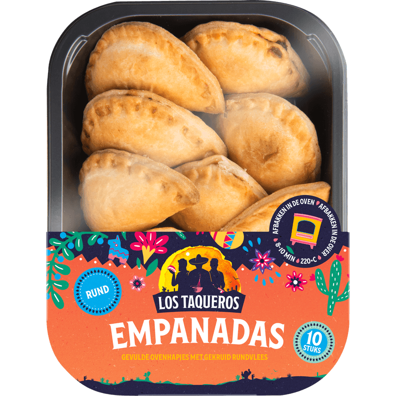 Los Taqueros Empanadas gekruide gehakt 10 stuks