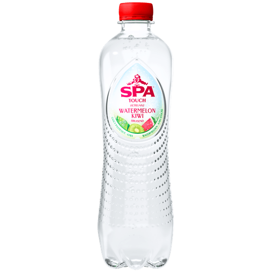 Foto van Spa Touch koolzuurhoudend watermelon kiwi op witte achtergrond