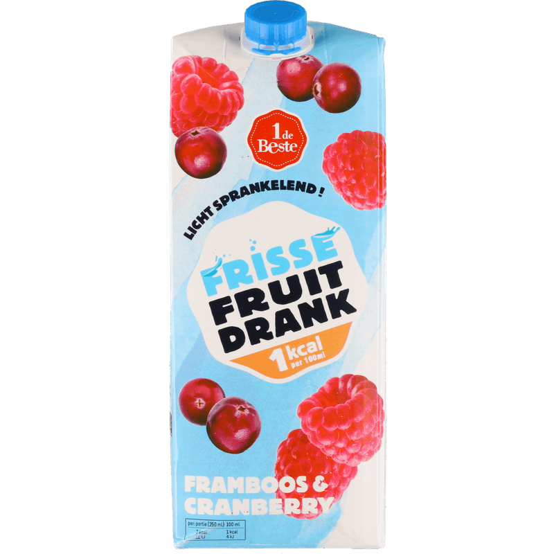 1 De Beste Tintelend met framboos-cranberry 1 kcal