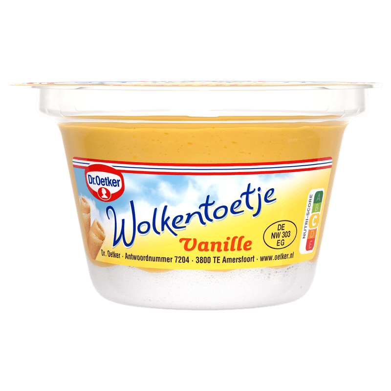 Dr Oetker Wolkentoetje vanille 125g