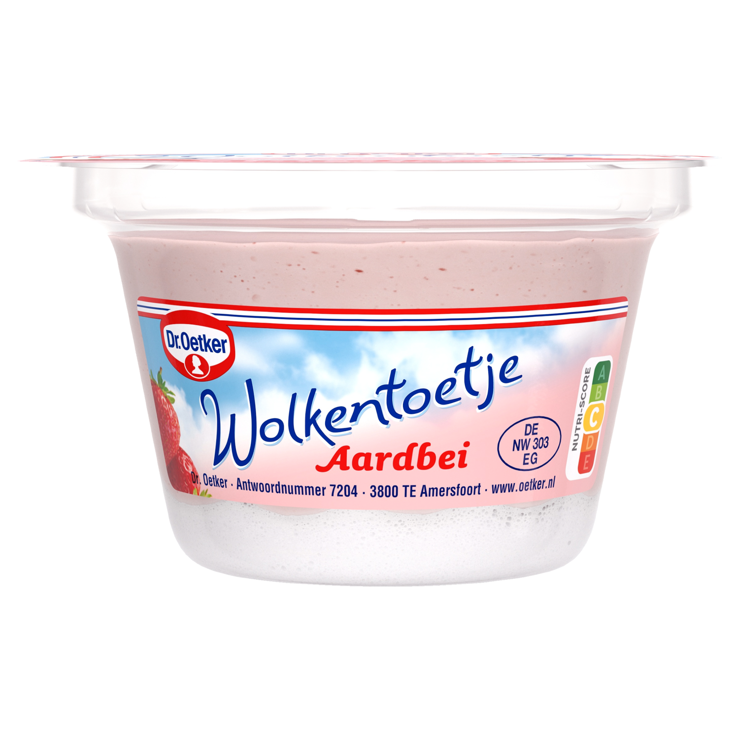 Dr. Oetker Wolkentoetje aardbei