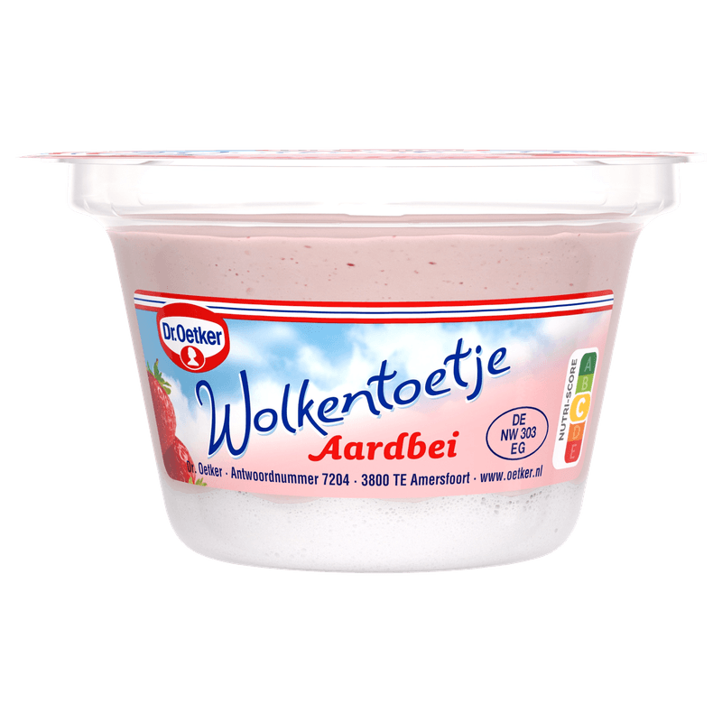 Dr.Oetker Wolkentoetje Aardbei 115g