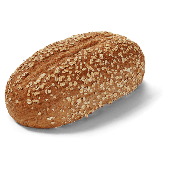 Foto van Batard volkoren op witte achtergrond