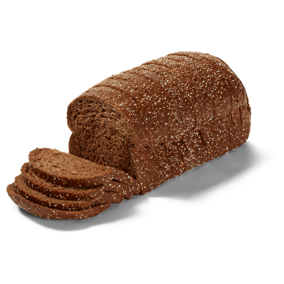 Foto van Bakker van der Akker Boeren donker volkoren heel op witte achtergrond