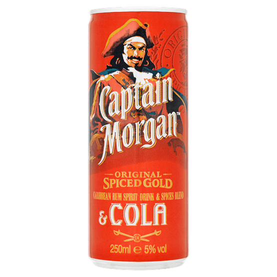 Foto van Captain Morgan Cola op witte achtergrond