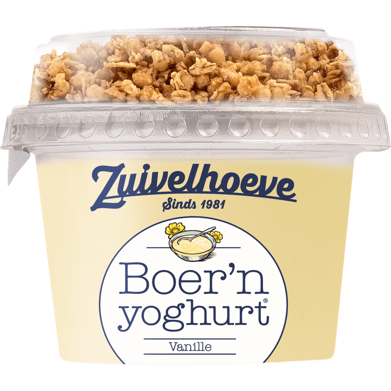 Zuivelhoeve Boer'n Yoghurt muesli vanille