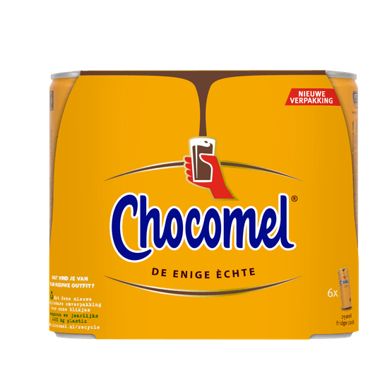 Foto van Chocomel Vol 6x25 cl op witte achtergrond