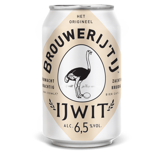 Foto van Brouwerij 't IJ Ijwit op witte achtergrond