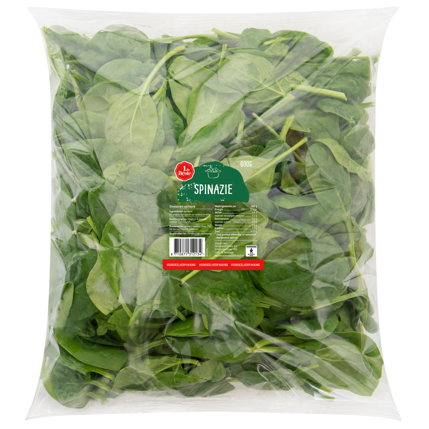 1 de Beste Spinazie gewassen
