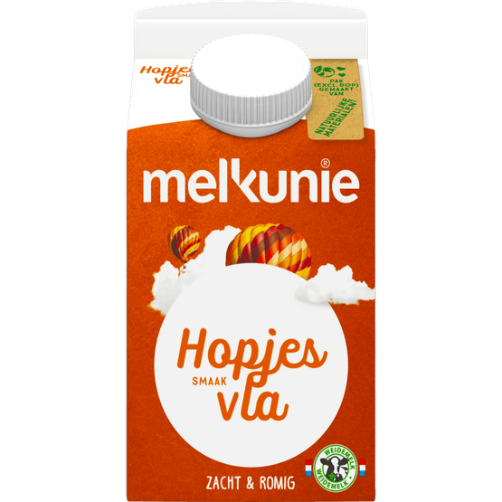 Foto van Melkunie Hopjesvla op witte achtergrond