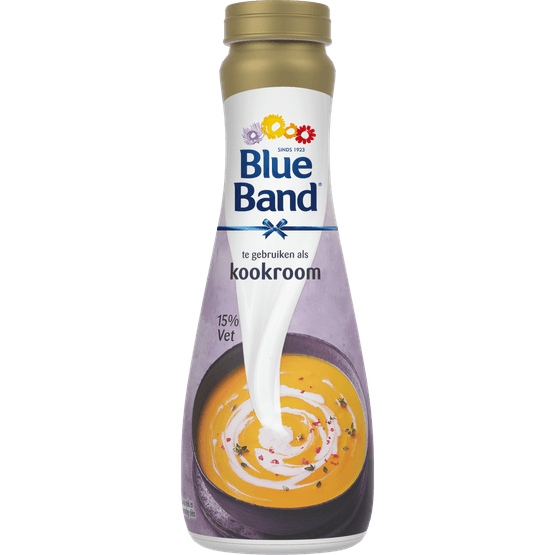 Foto van Blue Band Finesse koken op witte achtergrond