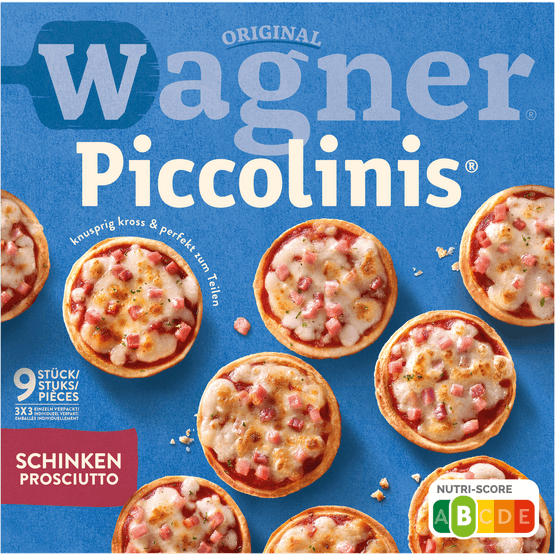 Foto van Wagner Piccolinis prosciutto 9 stuks op witte achtergrond