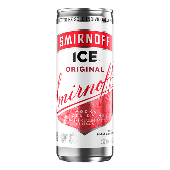 Foto van Smirnoff Ice op witte achtergrond