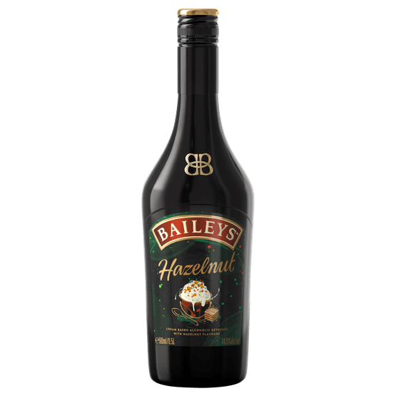 Foto van Baileys Likeur hazelnoot op witte achtergrond