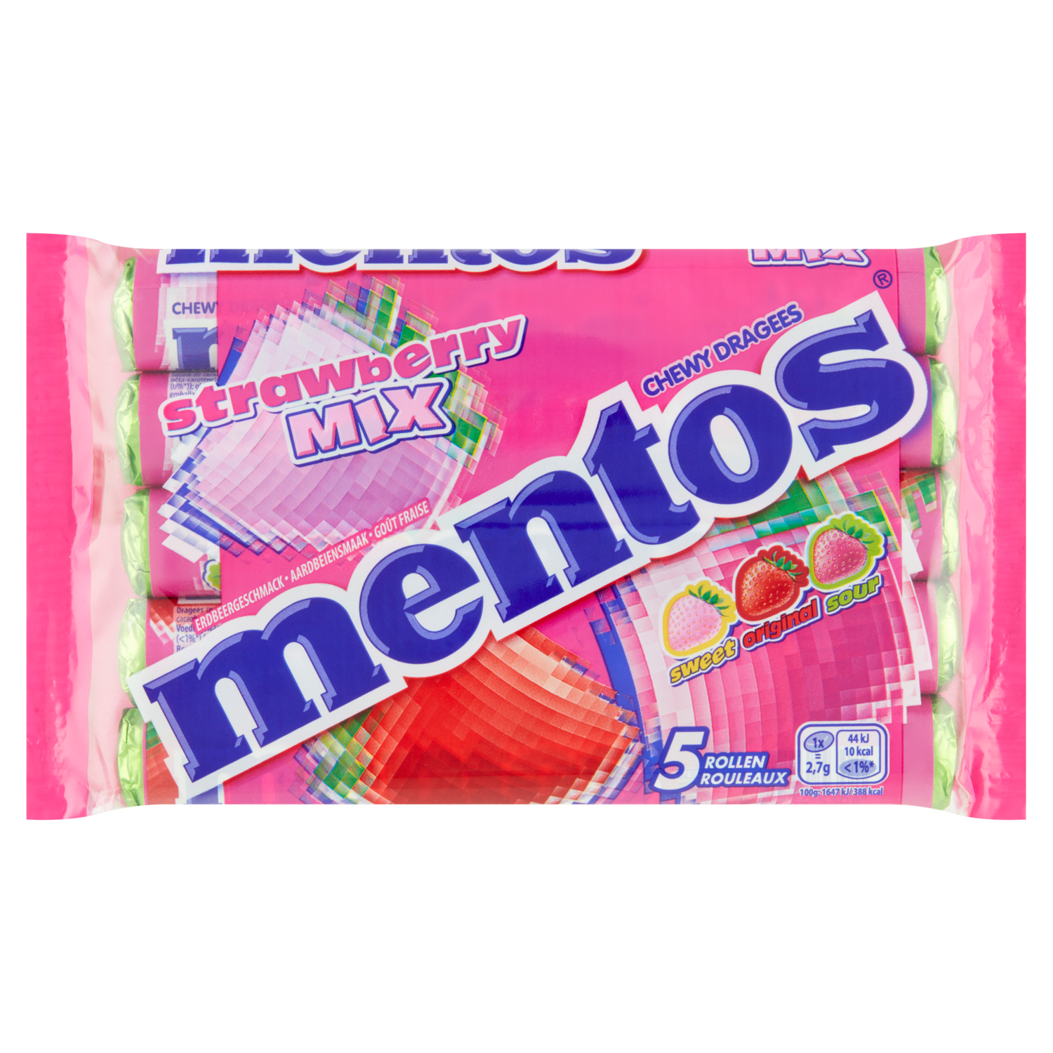 Mentos Strawberry 5 stuks (5 st)