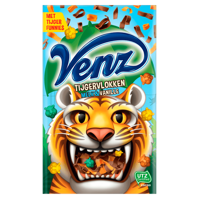 Venz Rimboe tijgervlokken melk vanille