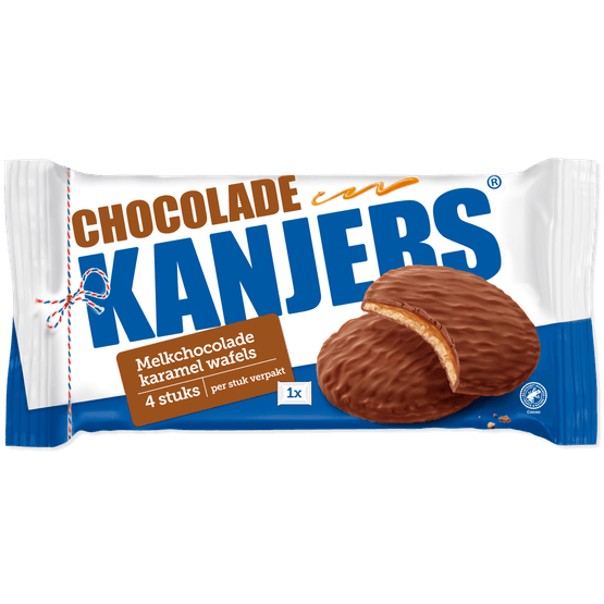 Foto van Kanjers Chocowafels op witte achtergrond