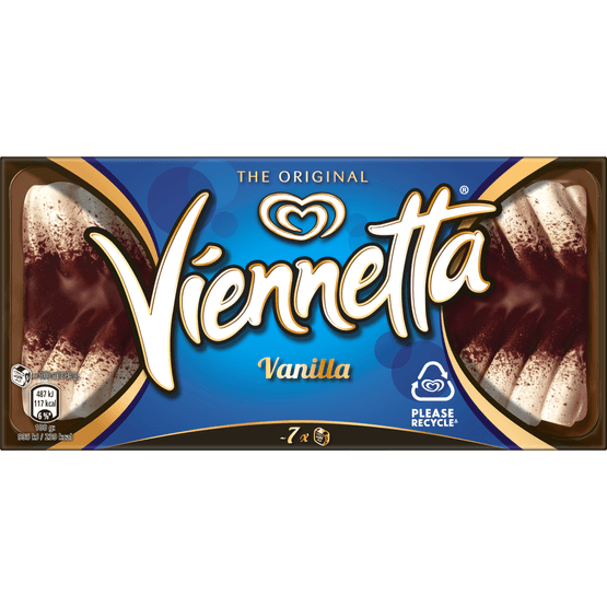 Foto van Ola Viennetta vanille op witte achtergrond