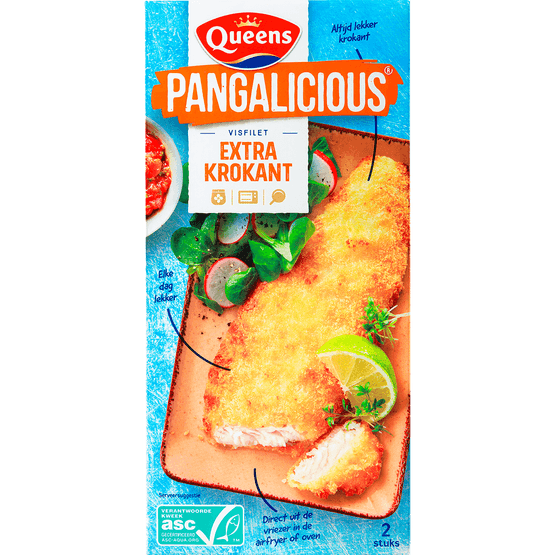 Foto van Queens Pangalicious extra krokant op witte achtergrond