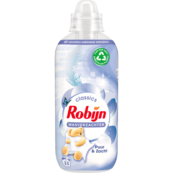 Foto van Robijn Wasverzachter puur & zacht 33 wasbeurten op witte achtergrond