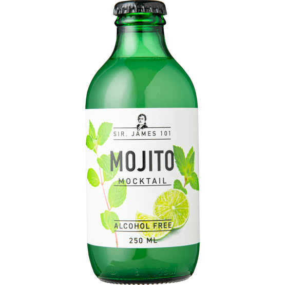 Foto van Sir James Mojito 0.0% op witte achtergrond
