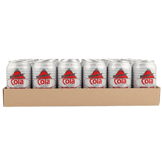 Foto van Highway Cola zero 24x33 cl op witte achtergrond