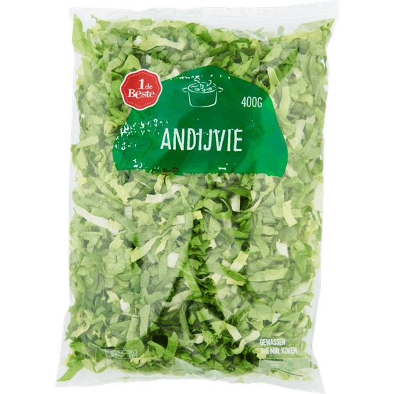 Foto van 1 de Beste Andijvie grof op witte achtergrond