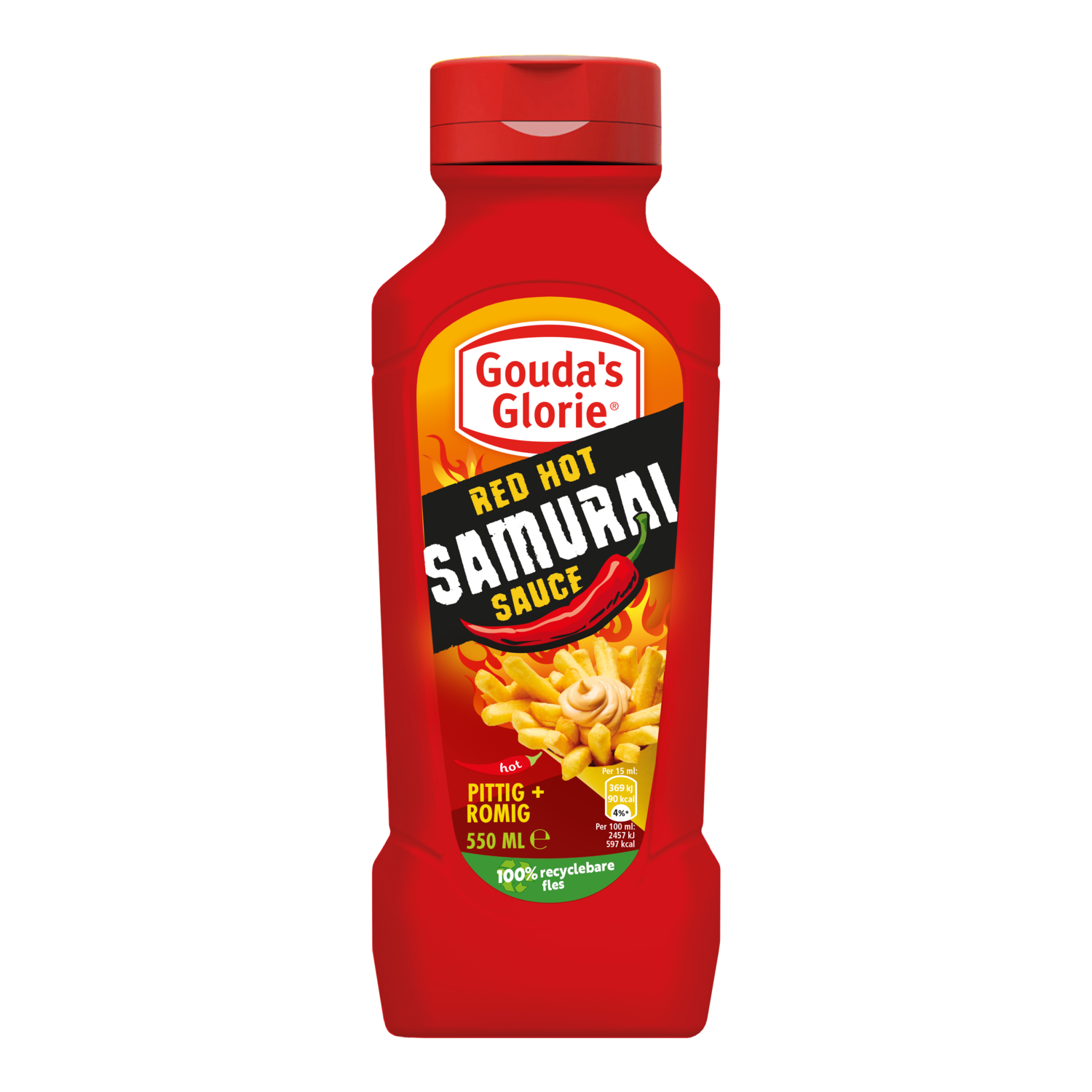 Gouda's Glorie Red Hot Samurai Sauce 550 ml
