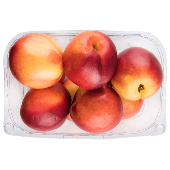 Foto van Nectarines op witte achtergrond